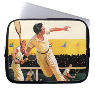 Funda Para Portátil Partido del tenis de los dobles