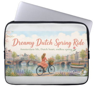 Funda Para Portátil Paseo en barca por los canales holandeses