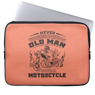 Funda Para Portátil Pasión del Viejo para motocicletas, divertida