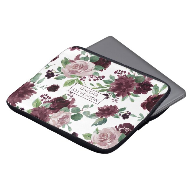 Funda Para Portátil Pasiones amorosas | Dramático Personalizado Rosa d (Superior anverso)