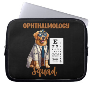 Funda Para Portátil Pasta y visión Escuadrón de Oftalmología Animal
