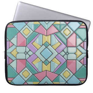 Funda Para Portátil pastel a cuadros