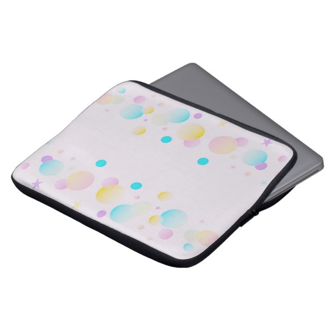 Funda para portátil Pastel Bubble | Diseño minimal (Superior anverso)