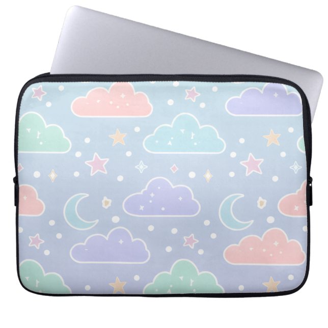 Funda Para Portátil Pastel Cloud Aesthetic Laptop Sleeve (Frente)