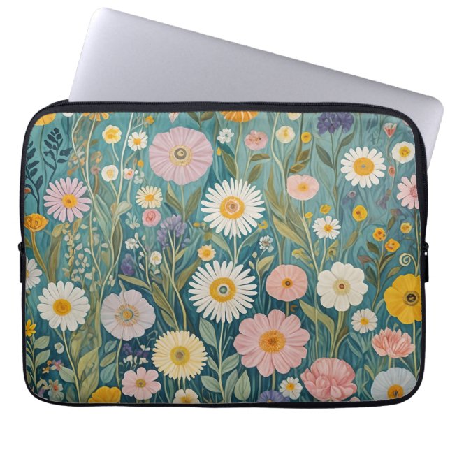 Funda Para Portátil Pastel Meadow Bliss (Frente)