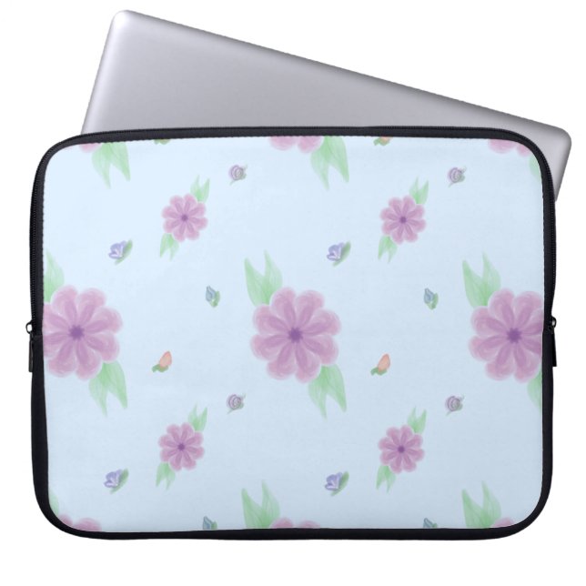Funda Para Portátil Pastel Music Note Neoprene Laptop Sleeve 15" (Frente)