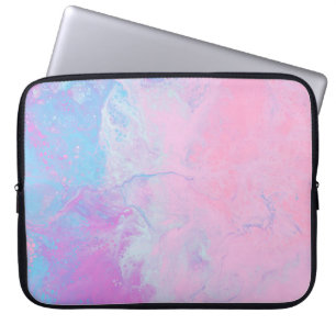 FUNDA PARA PORTÁTIL PASTEL Y PINTURA AZUL