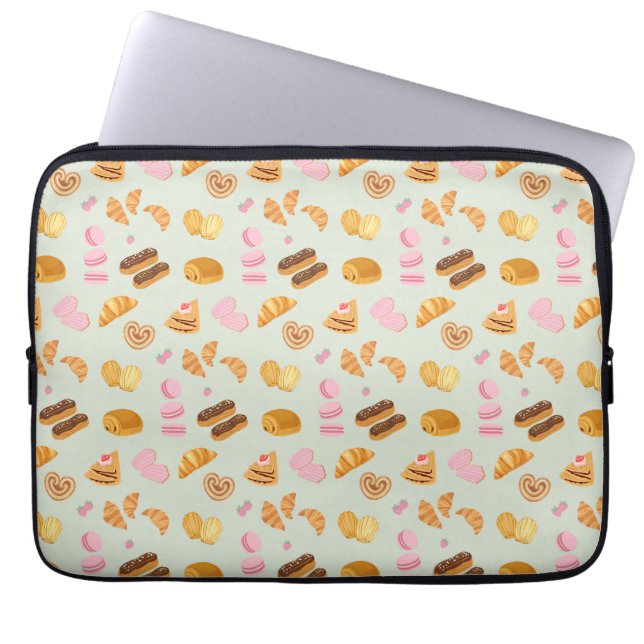 Funda Para Portátil Pasteles en París (Frente)
