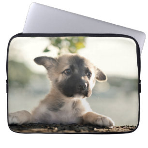 Funda Para Portátil Pastor alemán con borde