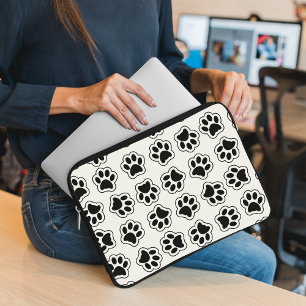 Funda Para Portátil Patas negras, garras de perro, garras de gato, con