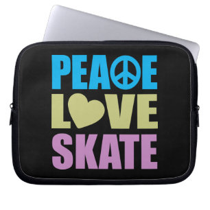 Funda Para Portátil Patín del amor de la paz