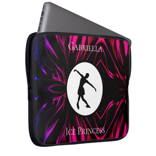 Funda Para Portátil Patinaje artístico "Princesa de Hielo" personaliza (Anverso derecho)