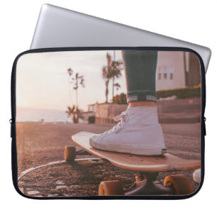 Funda Para Portátil patinaje en la playa