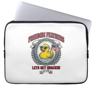 Funda Para Portátil Pato de la Libertad Humor Patriótico Vintage