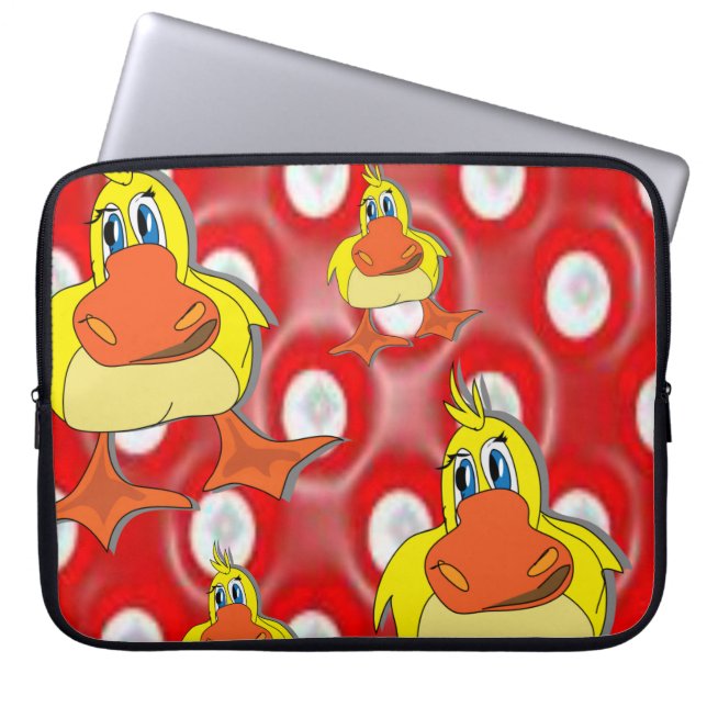 Funda Para Portátil Pato de la manga del portátil (Frente)