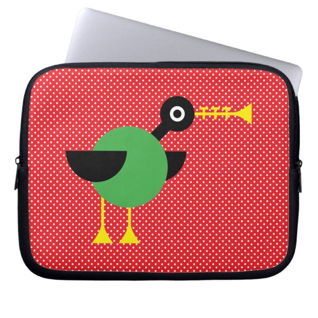Funda Para Portátil Pato de la trompeta (Frente)