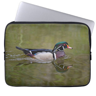 Funda Para Portátil Pato de madera colorido