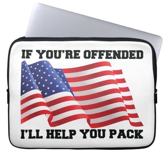 Funda Para Portátil patriota americano (Frente)