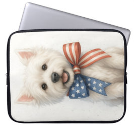 Funda Para Portátil Patriotic Westie