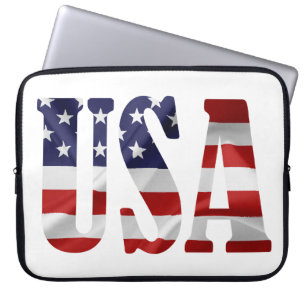 Funda Para Portátil Patriótico de Estados Unidos
