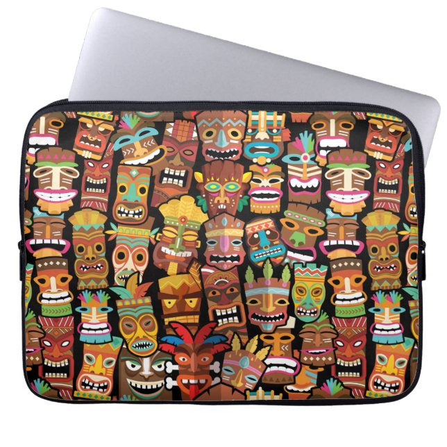 Funda Para Portátil Patrón 4 de TIKI (Frente)