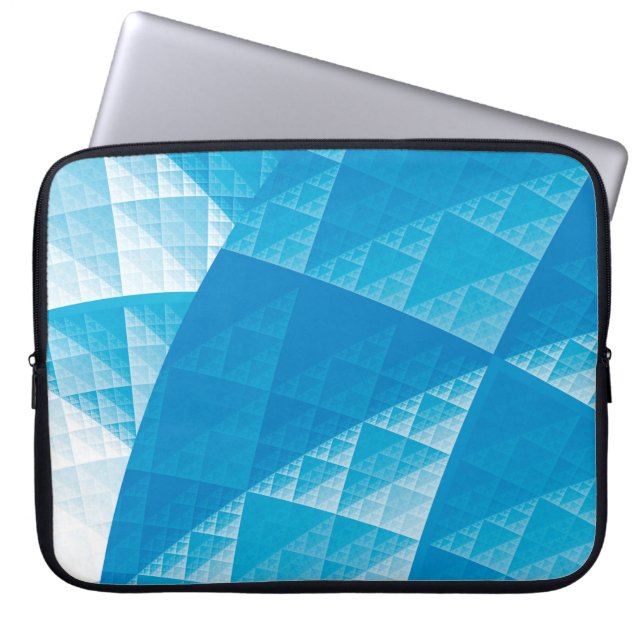 Funda Para Portátil Patrón abstracto azul (Frente)