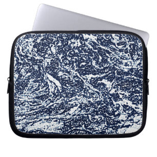 Funda Para Portátil Patrón abstracto azul oscuro