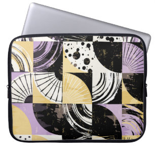 Funda Para Portátil Patrón abstracto con formas diversas.