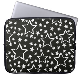 Funda Para Portátil patrón abstracto de estrellas sin costuras. Grunge