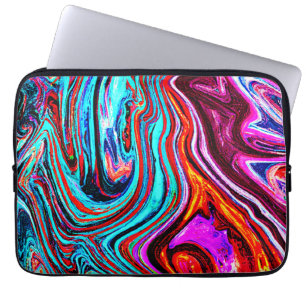 Funda Para Portátil Patrón abstracto de hues dinámicos vibrantes