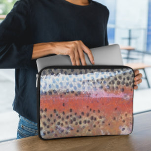 Funda Para Portátil Patrón abstracto de la piel de la trucha arco iris