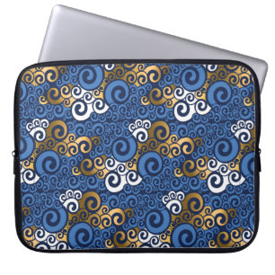 Funda Para Portátil Patrón abstracto del agua de mar sin soldadura