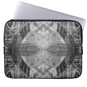 Funda Para Portátil Patrón abstracto en blanco y negro