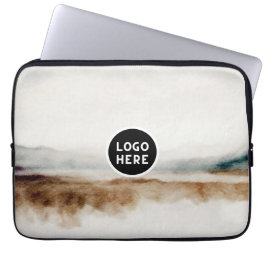 Funda Para Portátil Patrón abstracto minimalista de acuarela natural