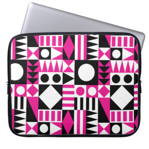 Funda Para Portátil Patrón abstracto moderno de mediados de siglo.
