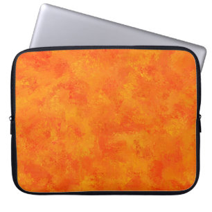 Funda Para Portátil Patrón abstracto naranja