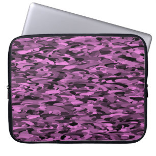 Funda Para Portátil Patrón abstracto púrpura negro