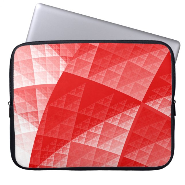 Funda Para Portátil Patrón abstracto rojo (Frente)