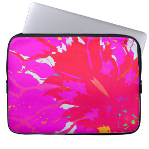 Funda Para Portátil Patrón abstracto rosa elegante