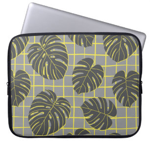 Funda Para Portátil Patrón abstracto vintage sin fisuras con m gris os