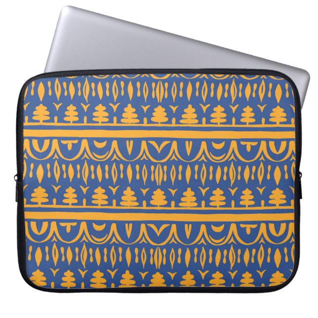 Funda Para Portátil Patrón africano sin mar (Frente)