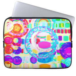 Funda Para Portátil Patrón aleatorio de colores vibrantes