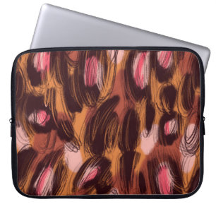 Funda Para Portátil Patrón animal africano de los puntos leopardo