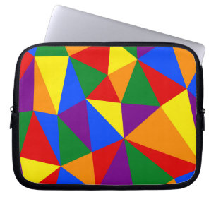 Funda Para Portátil Patrón arco iris de polígono