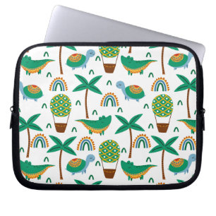 Funda Para Portátil Patrón arcoiris de tortuga colorida suave