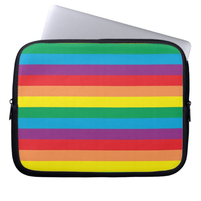 Funda Para Portátil Patrón arcoiris simple (Frente)