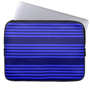 Funda Para Portátil Patrón azul de cinco rayas