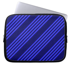 Funda Para Portátil Patrón azul de cinco rayas