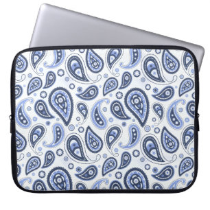 Funda Para Portátil Patrón azul paisley