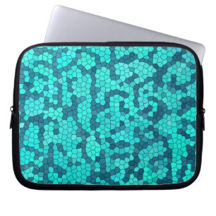 Funda Para Portátil Patrón azul Verde azulado turquesa